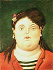 Fernando Botero Canvas Paintings - Colombiana